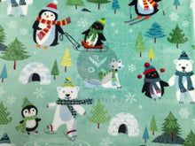 Load image into Gallery viewer, Family Christmas Blanket - Penguins &amp; Polar Bears
