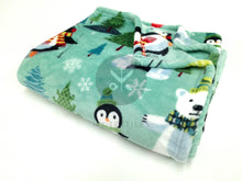 Load image into Gallery viewer, Family Christmas Blanket - Penguins &amp; Polar Bears
