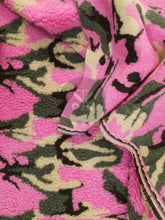 Load image into Gallery viewer, Sherpa Fur - Cerise Camo
