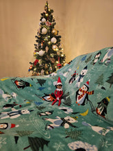 Load image into Gallery viewer, Family Christmas Blanket - Penguins &amp; Polar Bears
