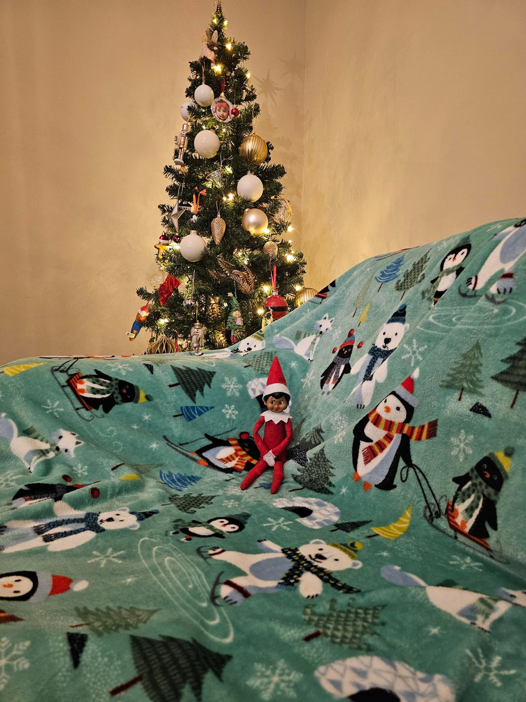 Family Christmas Blanket - Penguins & Polar Bears