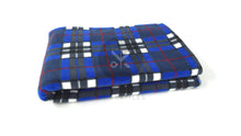 Load image into Gallery viewer, Printed Polar Fleece Anti Pill - Tartan Navy Check
