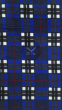 Load image into Gallery viewer, Printed Polar Fleece Anti Pill - Tartan Navy Check
