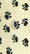 Load image into Gallery viewer, Paw Print Sherpa Fur - Cream
