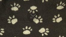 Load image into Gallery viewer, Paw Print Sherpa Fur - Brown
