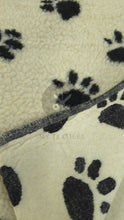 Load image into Gallery viewer, Paw Print Sherpa Fur - Cream
