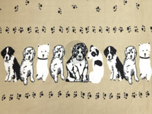 Load image into Gallery viewer, Printed Polar Fleece - Beige Puppies
