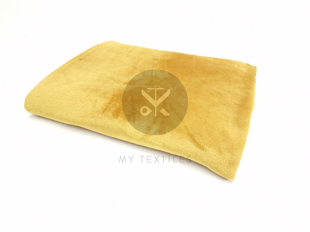 Cuddle Fleece Blanket - Mustard