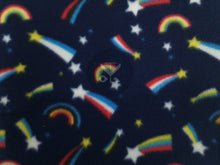 Load image into Gallery viewer, Rainbows &amp; Stars Blanket - Navy
