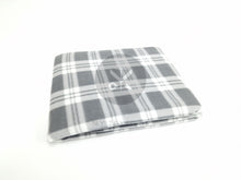 Load image into Gallery viewer, Tartan Polar Fleece Blanket - Grey
