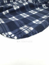 Load image into Gallery viewer, Tartan Polar Fleece Blanket - Navy
