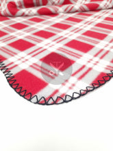 Load image into Gallery viewer, Tartan Polar Fleece Blanket - Red
