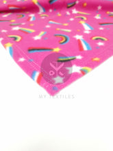 Load image into Gallery viewer, Rainbows &amp; Stars Blanket - Pink
