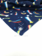 Load image into Gallery viewer, Rainbows &amp; Stars Blanket - Navy
