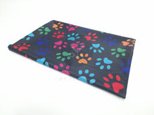 Load image into Gallery viewer, Printed Polyester - Black Paw Print
