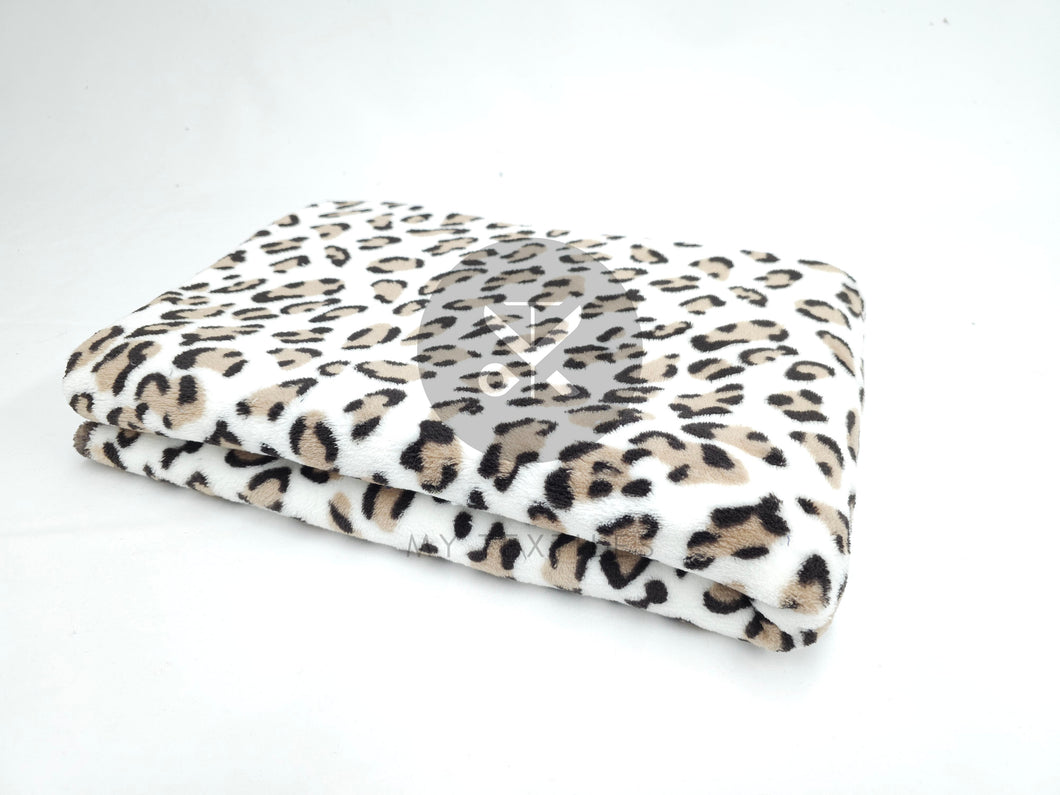 Cuddle Fleece Animal Print - Brown